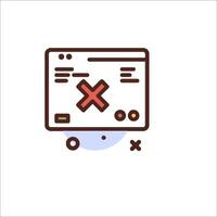 A computer screen with a check mark on it vector