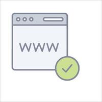Web page icon vector