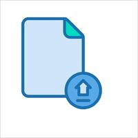File icon with arrow vector