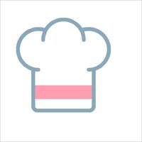 A chef hat icon on a white background vector
