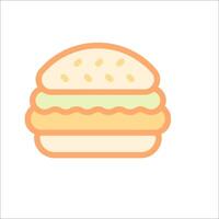 A hamburger icon on a white background vector