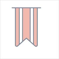 A pink ribbon with a white background vector