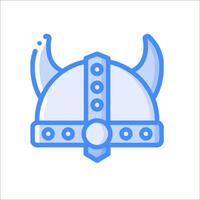 A viking helmet icon on a white background vector