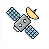 A satellite icon on a white background vector