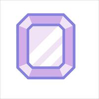 A purple square with a mirror in it vector