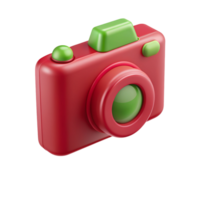 3d digital camera with green buttons on it png