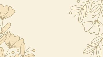 Romantic Floral Foliage Pattern with Delicate Branches vector