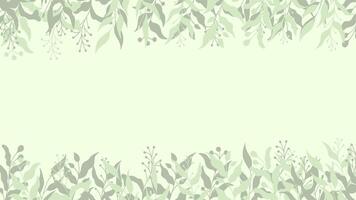 Modern Floral Foliage Design with Soft Colors vector
