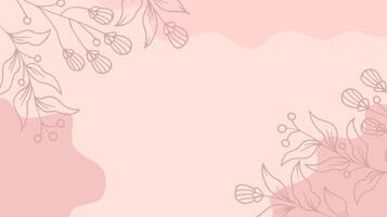 Soft Color Floral Foliage Background vector