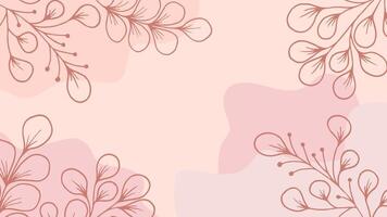 Floral Foliage Background with Soft Colors vector