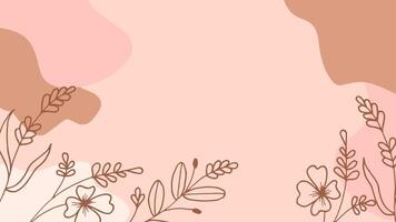 Whimsical Hand-Drawn Foliage Abstract Background vector