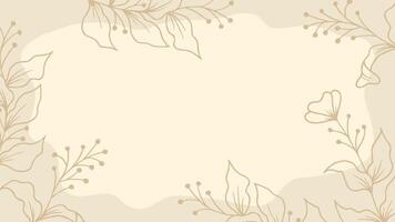 Hand-Drawn Branch Floral Design background vector