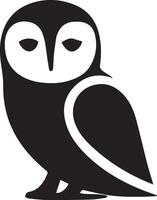 Owl sitting icon for designer vector
