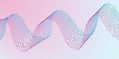 Premium light pink color abstract background with light blue wave, Dynamic light blue wave pattern, Modern flowing wavy lines, Fluidity backgrounds vector