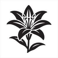 Lily flower file vector