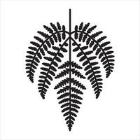 Hanging Fern Silhouette EPS file vector