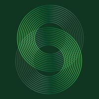 Abstract glowing geometric lines background Modern shiny circle lines pattern Futuristic technology concept diagonal rounded lines art design Suit for cover, poster, brochure, header, website. eps 10 vector