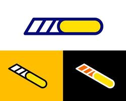 Illustration of an Ergonomic Utility Knife A comfortable and easy to hold utility knife design, made for efficient cutting with minimal strain vector