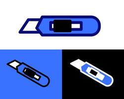 Illustration of a Small Precision Blade A compact precision blade design, perfect for detailed tasks like model making or paper cutting vector