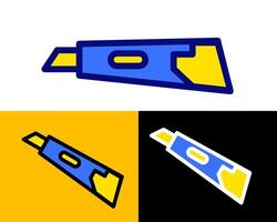 Illustration of a Heavy-Duty Cutter for Industrial Use A robust, heavy duty cutter designed for industrial applications, featuring a strong grip and sharp blade for cutting tough materials vector