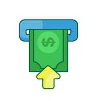 deposit money icon template vector