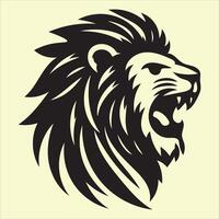 Lion head logo, illustration vector