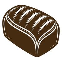 A loaf of bread on a white background vector