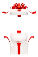 Open Surprise Gift Box 3D Elements object on transparent background png