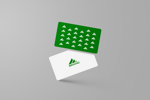 Floating business card and name card mockup psd