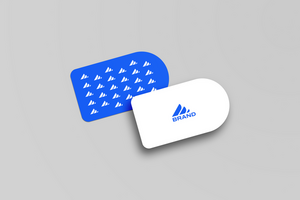 Modern Half Circle Business Card Template for Unique Branding psd