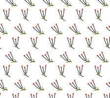 Rowan. Seamless pattern in minimalist style. Abstraction. vector