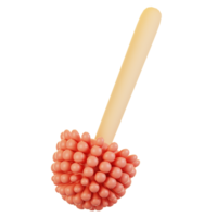 3d rendering bathroom icon concept. 3d render toilet brush png