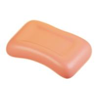3d rendering bathroom icon concept. 3d render soap png