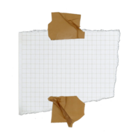 paper has grid lines torn into pieces on transparent background file png