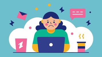 These descriptions can help illustrate the feelings and theme of a postonline shopping experience focusing on recovery and the blend of exhaustion and excitement that comes with. vector