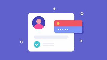 User Authentication A login screen with fields for user credentials and a glowing Login to Checkout button portraying simplicity in the checkout process.. vector