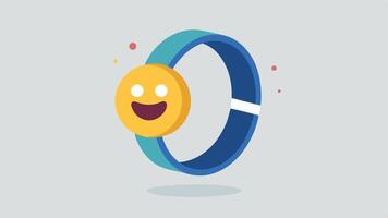Mood Monitoring Ring A fashionable ring with an emojilike smiley face that changes expressions based on the wearers recorded stress levels throughout the day.. vector