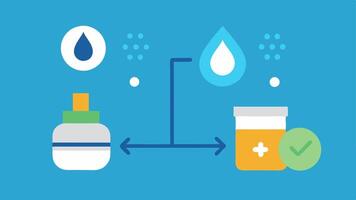 Understanding Nanotechnology A comparison infographic showing traditional skincare vs. nanotechnology skincare highlighting the enhanced moisture retention in the latter with. vector