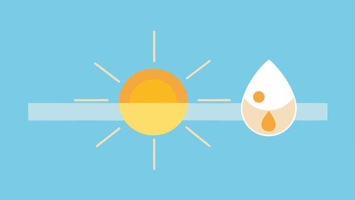 Timelapse effect Create a sequence showing skin overlaid with regular sunscreen fading while nanosunscreen remains clear and effective in blocking UV rays..