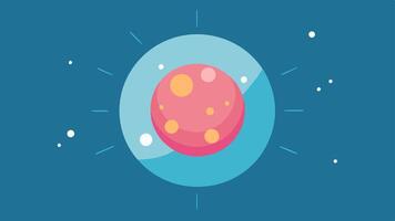 Youthful Glow A glowing orb surrounded by exosome and retinol representations radiating light and represented as the source of youthful skin.. vector