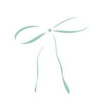 Hand drawn silhouette of bows. Ideal for holiday decorations, gift wrapping designs, or crafting projects. Simple, elegant, and versatile line art for various uses vector