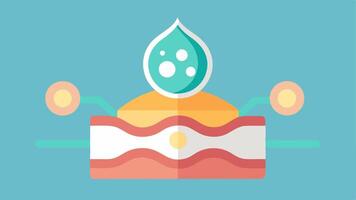 These illustrations would effectively communicate the principles and benefits of nanotechnology in skin firming creams.. vector