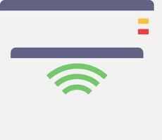 A wifi icon with a green and white background vector