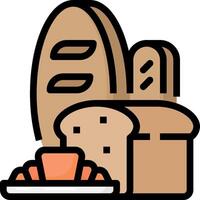 Bread and bread icon vector
