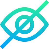 The eye logo with a blue and green background vector