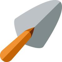 A shovel with a pencil on top of it vector