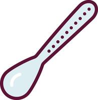 A spoon with a handle and a handle vector
