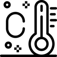 A thermometer and a thermometer icon vector