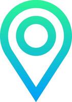 The location pin icon vector
