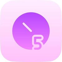 The icon for the app is purple and has a clock in the middle vector